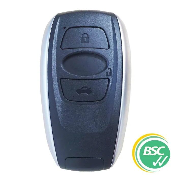Subaru-compatible 3-button smart key with key blade